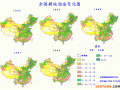 全国分省耕地动态变化图
